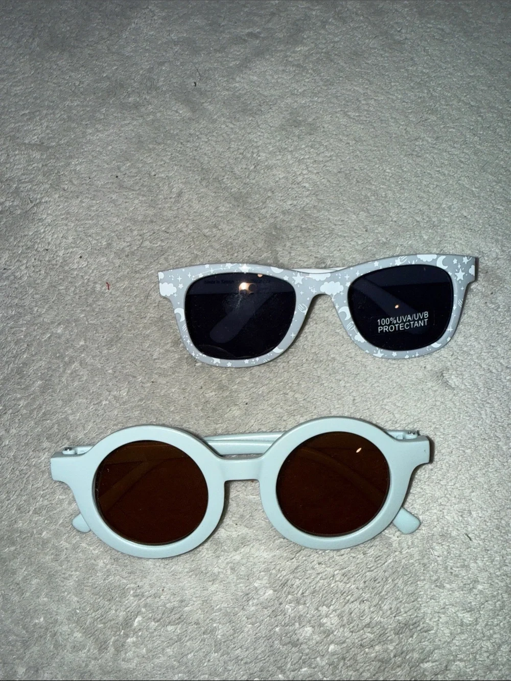Light Gray & Pale Blue Sunglasses Duo - UV Protection